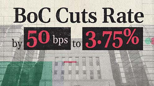 BoC Cuts Key Rate 50 Bps to 3.75% | your*realtor